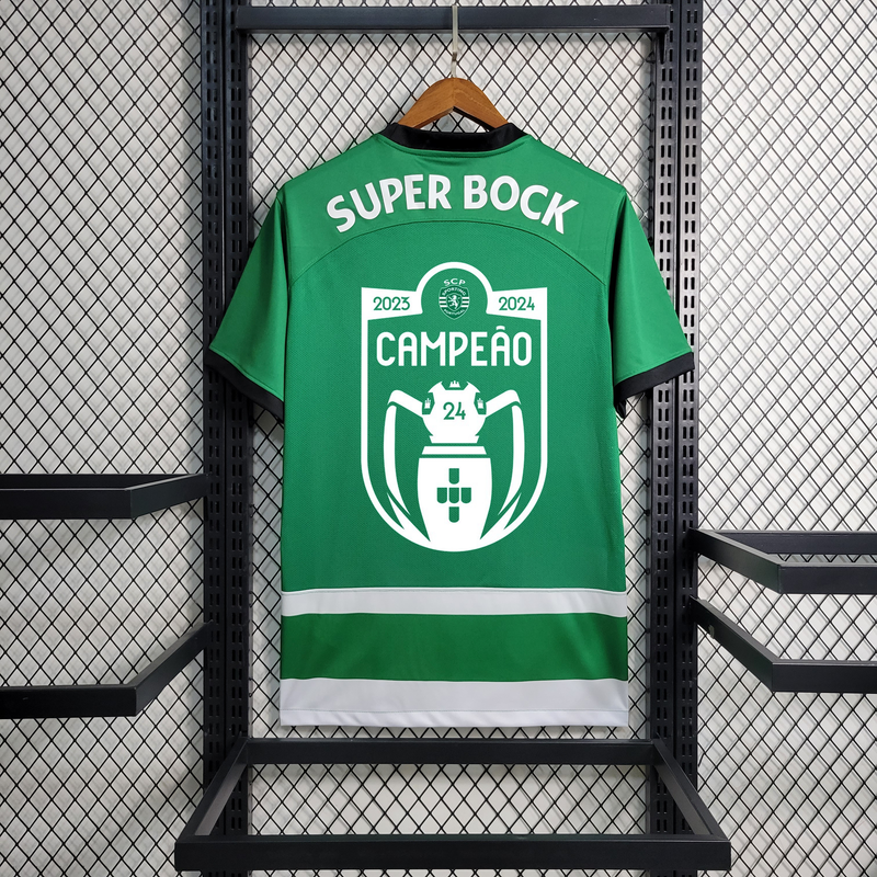 Camisola Sporting Home 2023/2024 Edição Especial Campeão Nacional