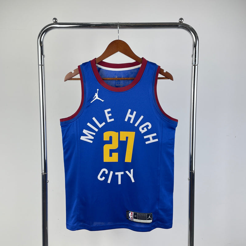 Denver Nuggets 23/24 Statement Edition Jamal Murray Blue Tank Top