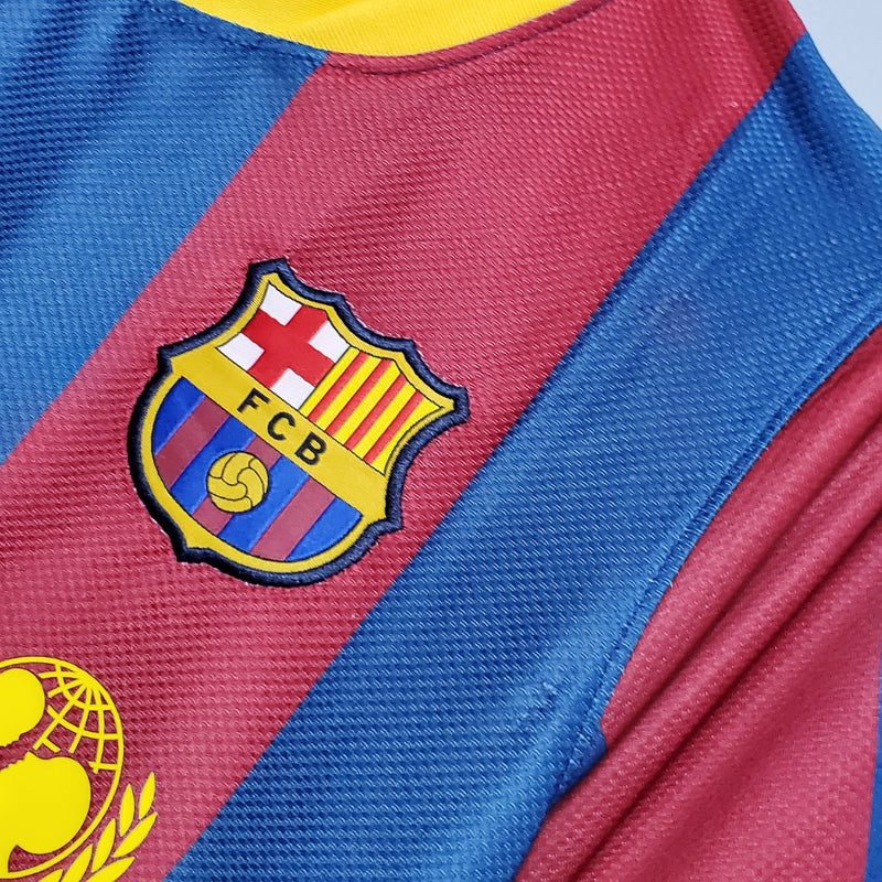 Camisola Barcelona Home 10/11 - Retrô