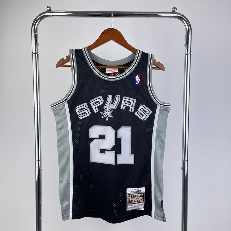 San Antonio Spurs Retro Mitchell &amp; Ness 1998/1999 Tim Duncan NBA Tank Top