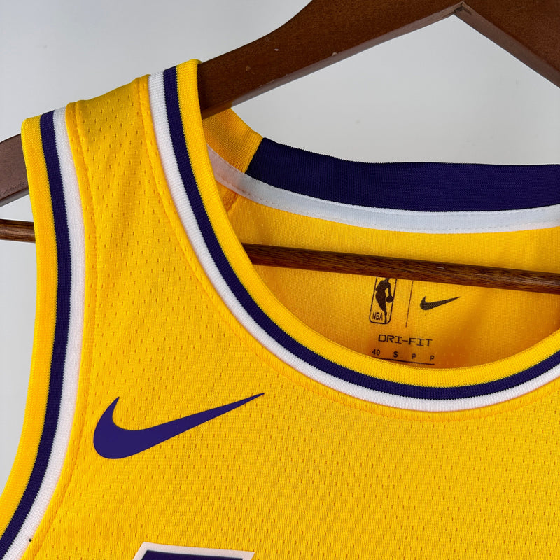 Los Angeles Lakers Icon Edition Bronny James Yellow Tank Top 