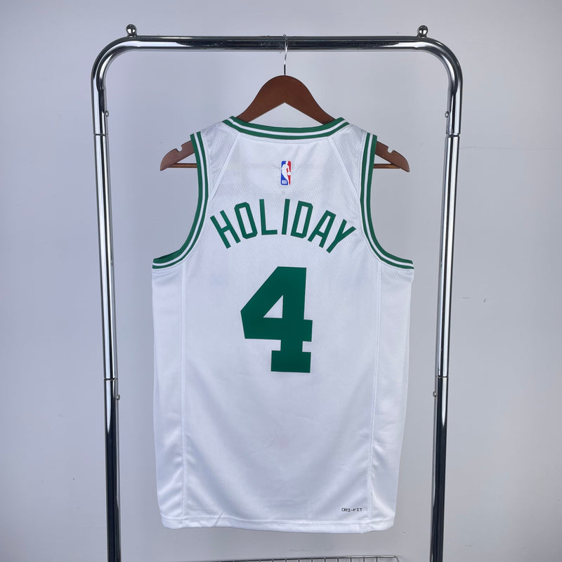 Boston Celtics 23/24 Association Edition Jrue Holiday White Tank Top