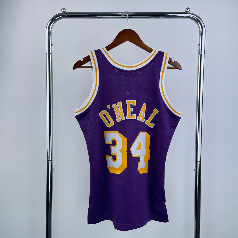 Los Angeles Lakers Retro Mitchell &amp; Ness 1996/1997 Shaquille O'Neal NBA Tank Top