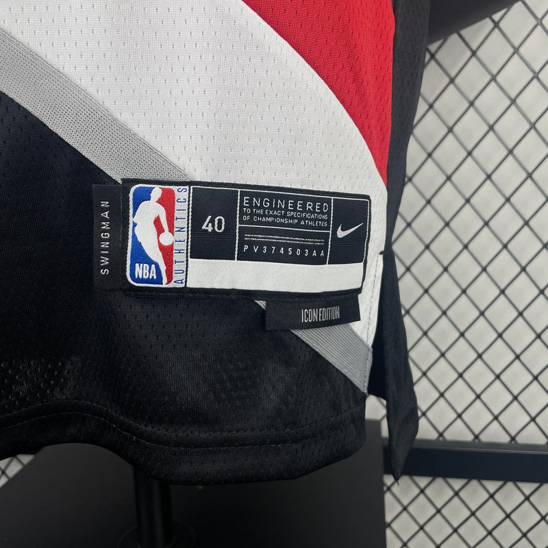 Débardeur noir Scoot Henderson des Portland Trail Blazers 23/24 Icon Edition 