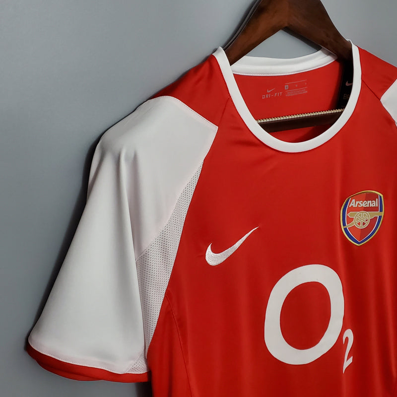 Camisola Arsenal Home 02/04 - Retrô