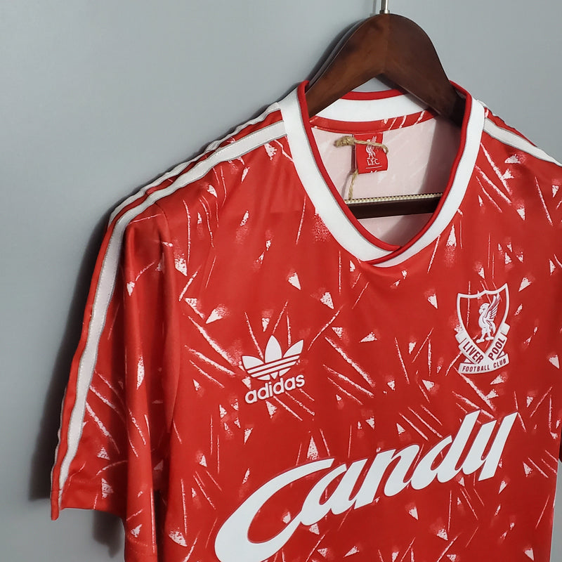 Camisola Liverpool Home 89/91 - Retrô