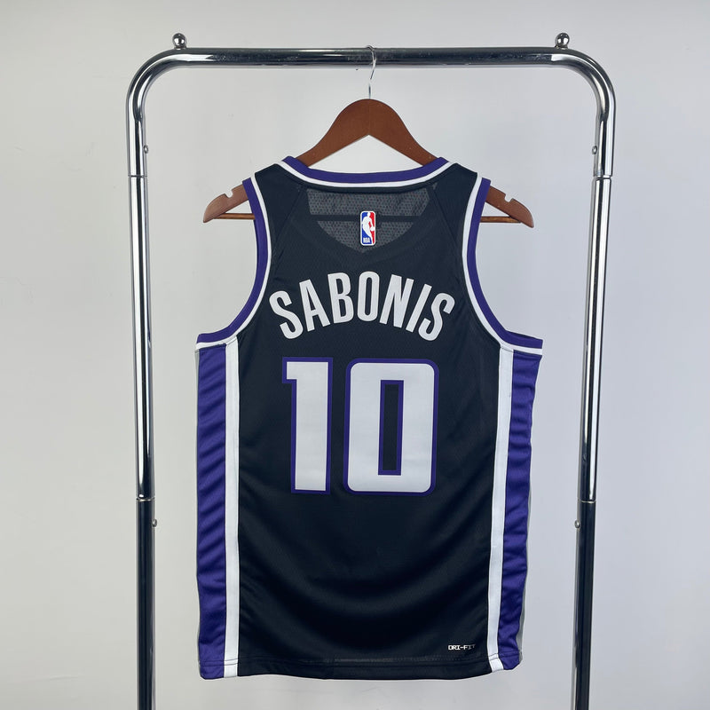 Sacramento Kings 23/24 Icon Edition Domantas Sabonis Tank Top Black