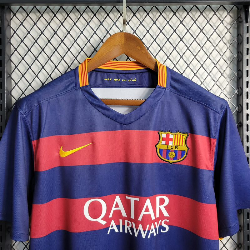 Camisola Barcelona Home 15/16 - Retrô Retrô