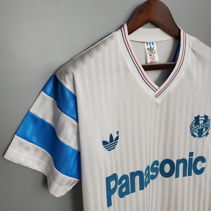 Camisola Olympique de Marseille Home 90/91 - Retrô