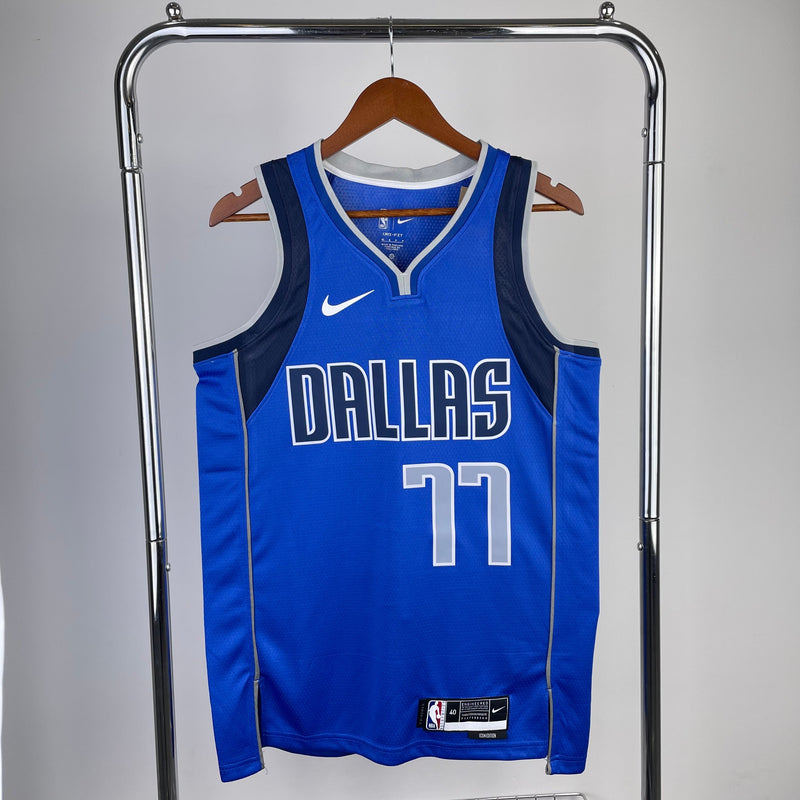 Débardeur bleu Luka Doncic des Dallas Mavericks 23/24 Icon Edition