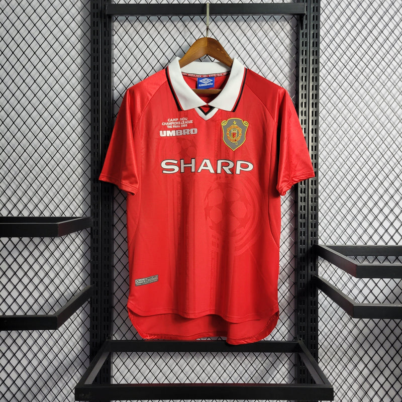 Camisola Manchester United Home 1999 - Retrô