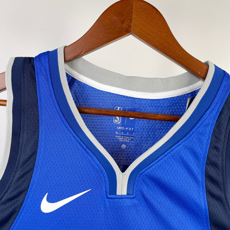 Dallas Mavericks 23/24 Icon Edition Kyrie Irving Blue Tank Top