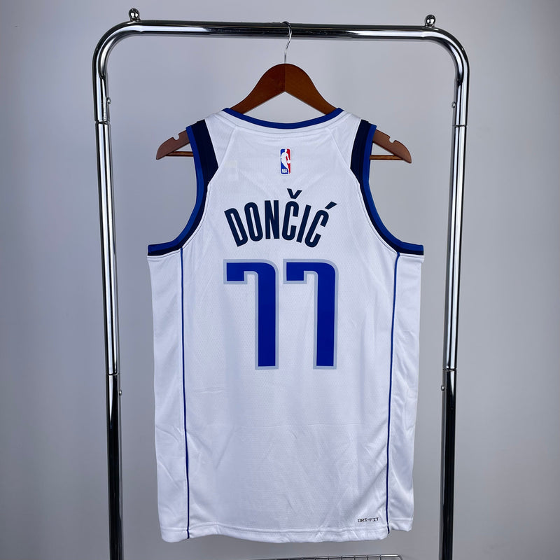 Débardeur blanc Luka Doncic Dallas Mavericks 23/24 Association Edition 